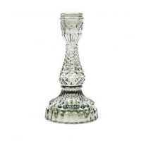 Kandelaar Glas Smokey 16cm Housevitamin
