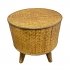 Bijzettafel Canya Rond Hout Donker 39cm