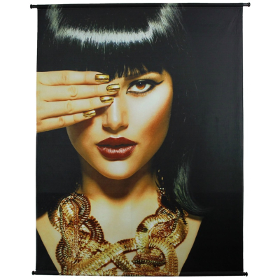 Wanddoek Cleopatra Velvet Goud 140x170cm Kersten Wanddoek Cleopatra Velvet Goud 140x170cm Kersten