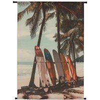 Wanddoek Surfplanken Fluweel 105x136cm